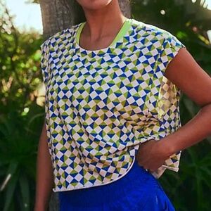 NWOT Free People Movement Inspire Printed Tank Geometric Size Large